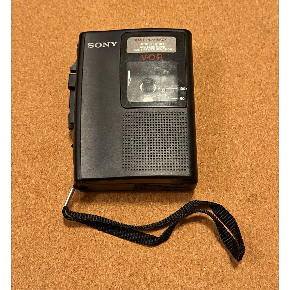 Sony Cassette-Corder Voice Recorder TCM-S64V Handheld Voice Activated Fast